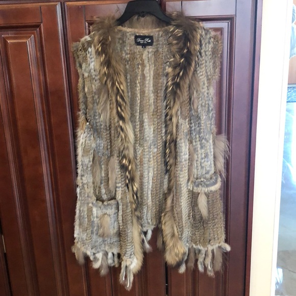 diana rosh Jackets & Blazers - Fur Vest with Pockets